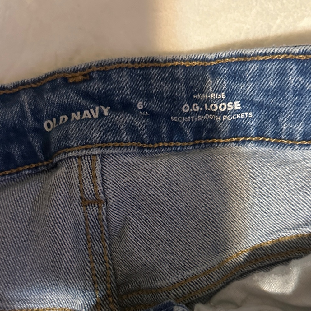 Old Navy Light Blue OG Wide Leg Jeans - Picture 2 of 4